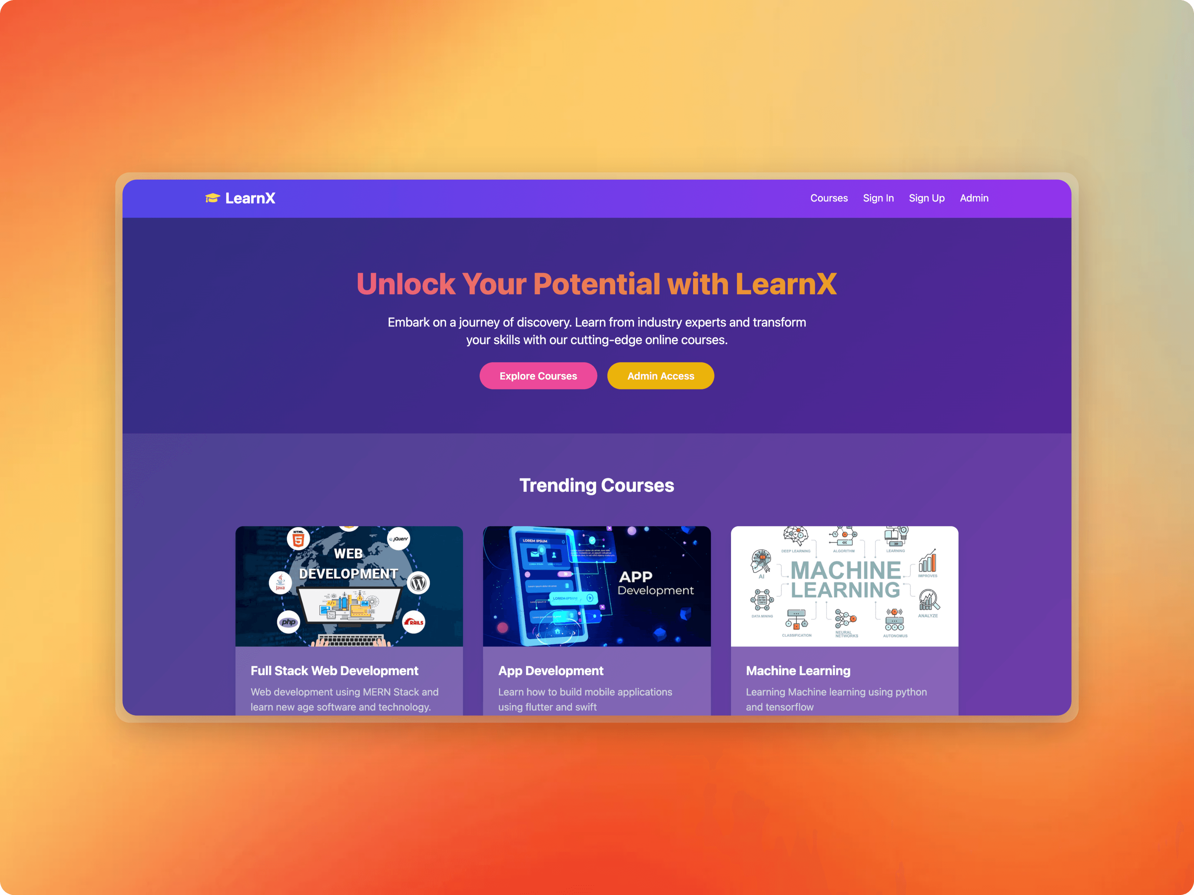 LearnX project cover